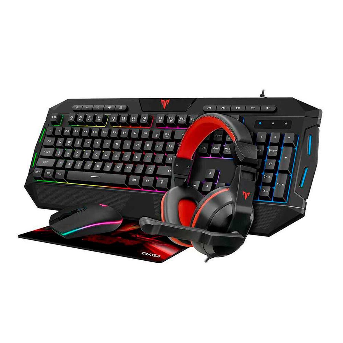 Kit Gamer Targa TG-KM210 Teclado + Aud&iacute;fonos + Mouse + Mousepad