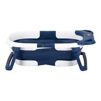 Bañera Plegable Smart Bear Azul con Termómetro Bebsit