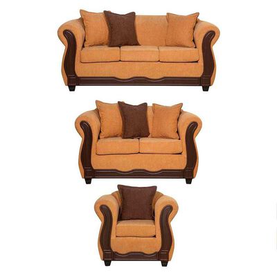 Imagen 1 del producto Juego de Living Black Factory Barcelona 6 Cuerpos Oro