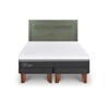 Cama Europea CIC Base Dividida 2 Plazas Ortopedic Advance + Respaldo Milan Olivo