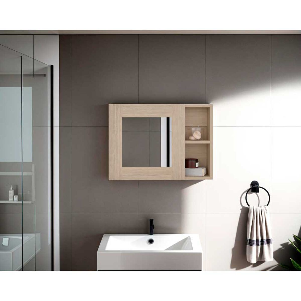 Botiqu&iacute;n con Espejo TuHome Cairo Rovere