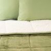 Plumón Flannel Sherpa Casanova 2 Plazas Verde