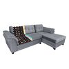 Sofá Seccional Living Factory Samy 4 Cuerpos Gris