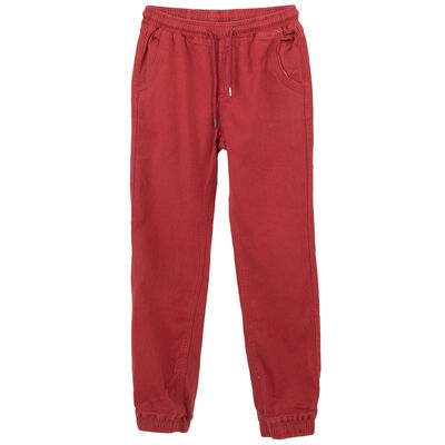 Imagen 1 del producto Pantalón Jogger Cintura Elásticada de Algodón Niño Cutback Burdeo