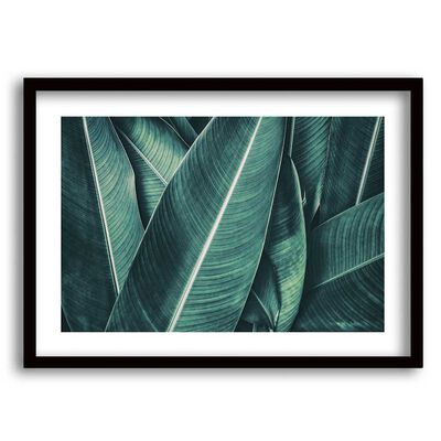 Cuadro Decorativo Retela Mix Hojas Verde 70 x 50 cm