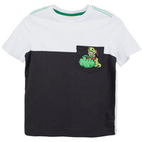 Polera Manga Corta Niño Chess Grafito