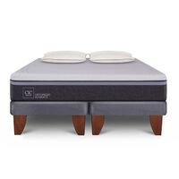 Cama Europea CIC Base Dividida 2 Plazas Ortopedic Advance + Set 2 Almohadas Da Soft Sleep