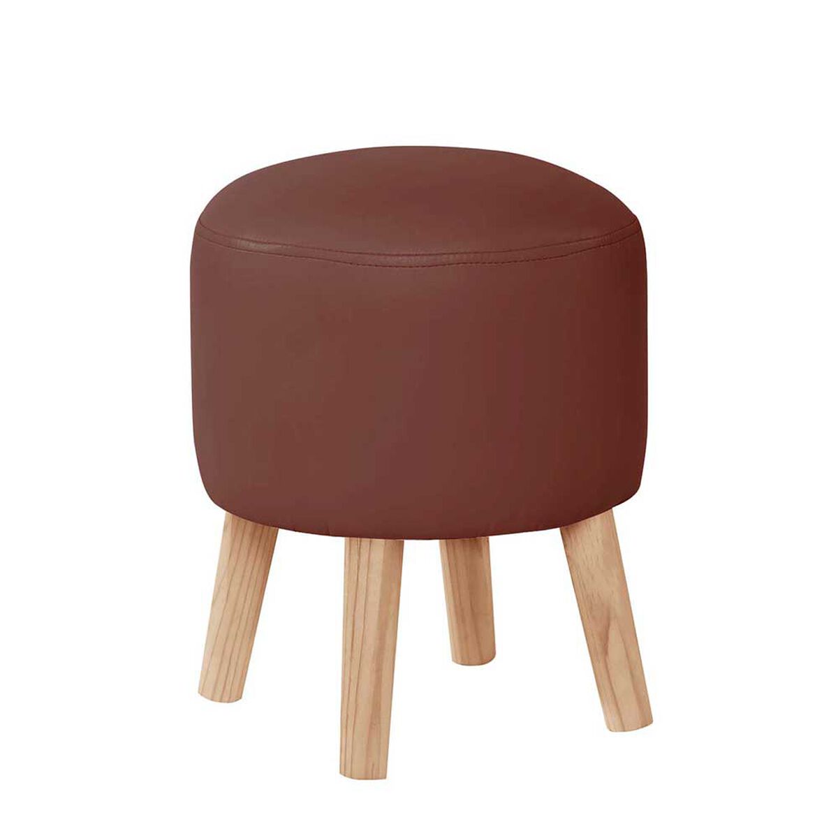 Pouf Latam Home Nantes PU Chocolate