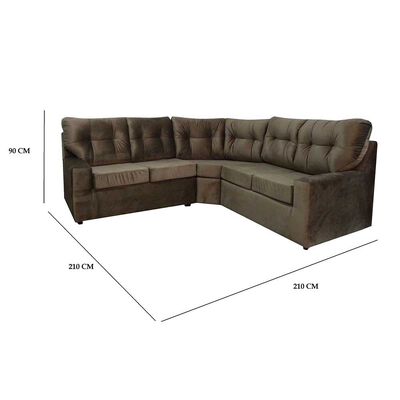 Imagen 2 del producto Sofá Seccional Izquierdo Almore Italia 5 Cuerpos Café
