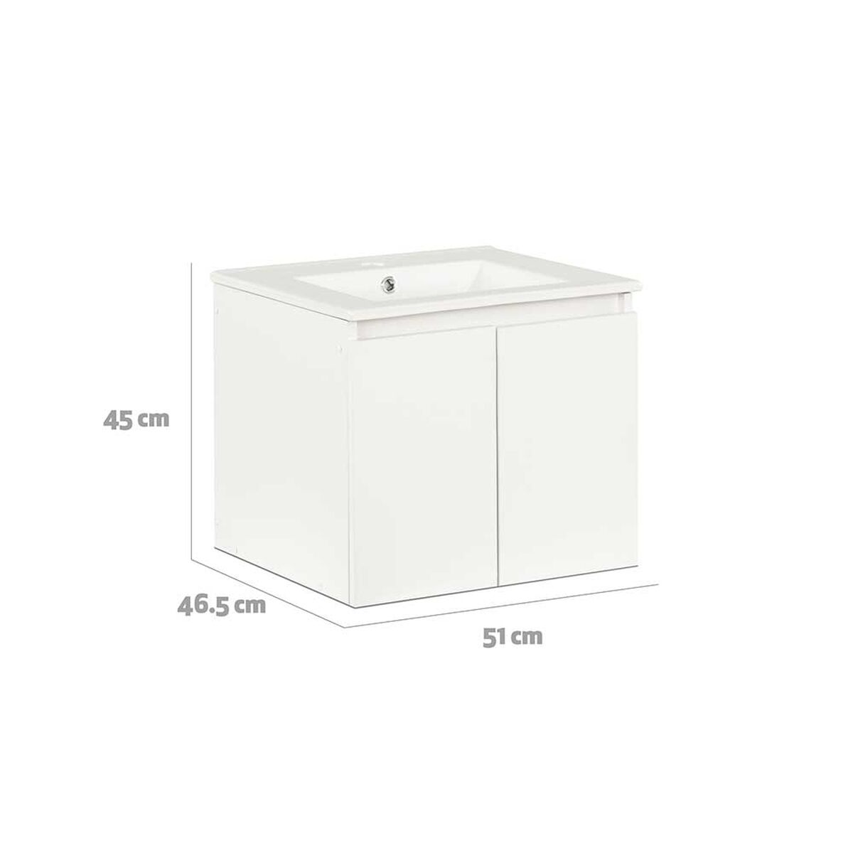 Vanitorio CIC Monaco 2 Puertas Blanco