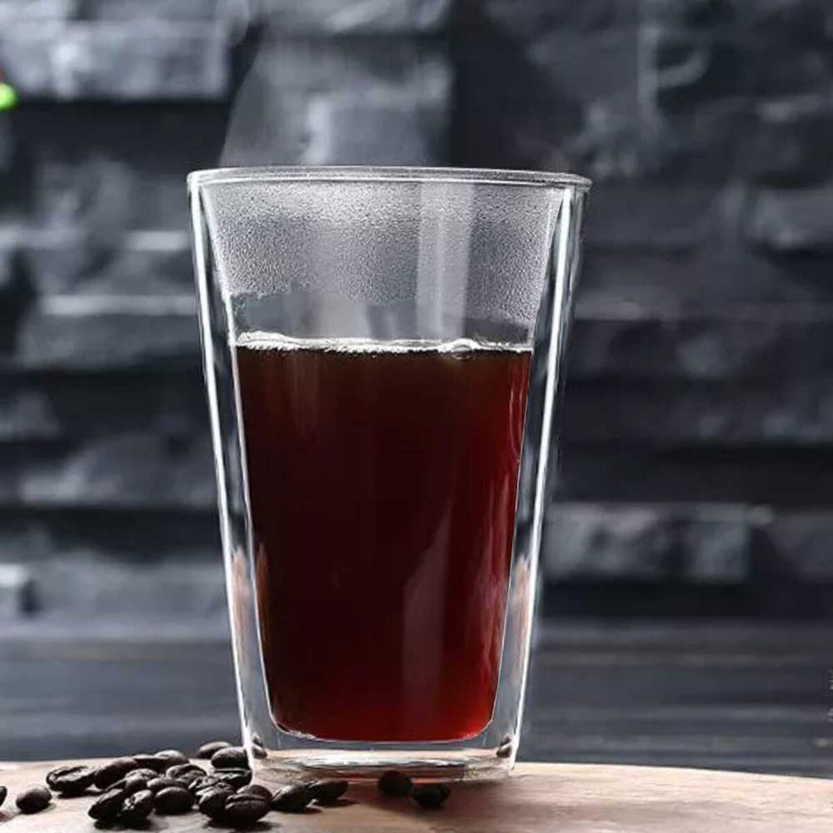 Set 2 Vasos Vidrio Doble Pared Simplit 400 ml