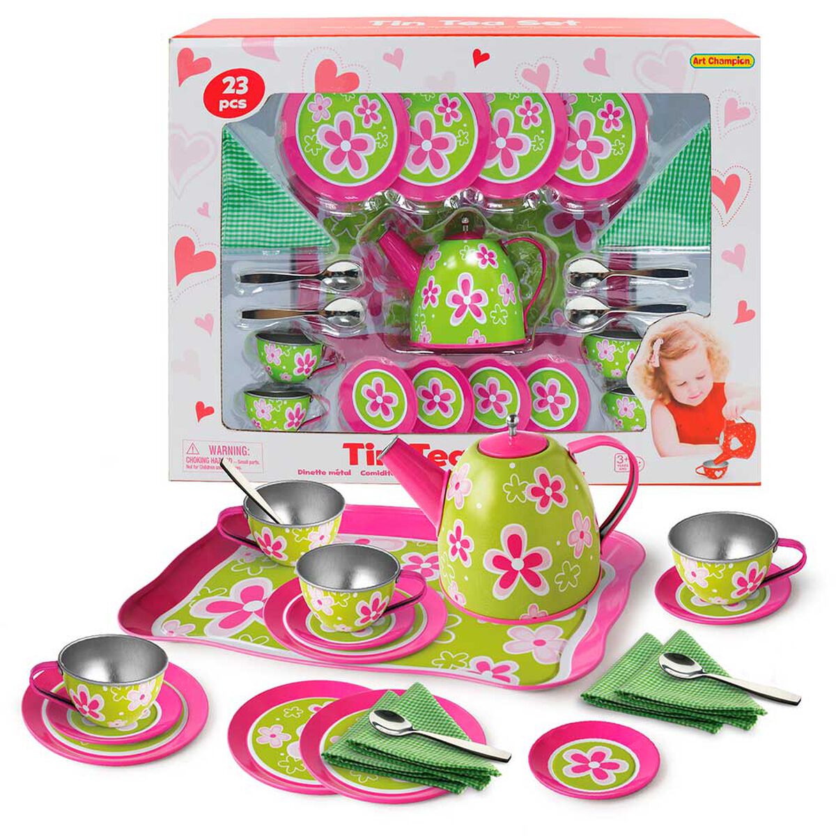 Juego de Té Floral 23 piezas Art Champion