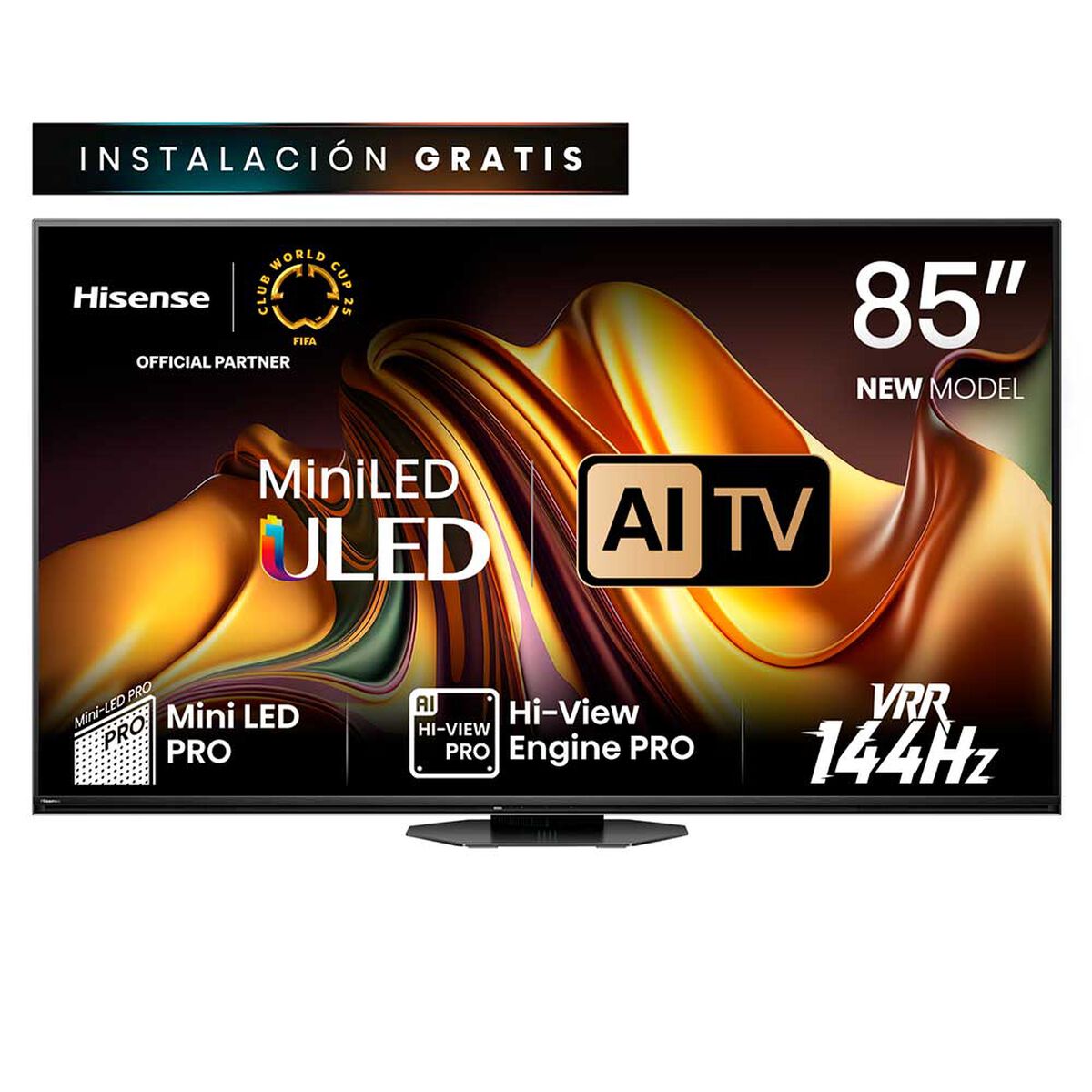 Mini LED 85'' Hisense 85U8N Smart TV 4K