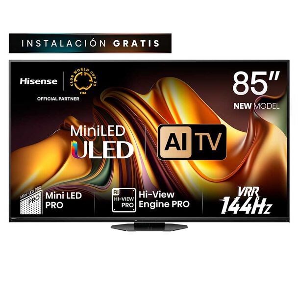 Mini LED 85'' Hisense 85U8N Smart TV 4K