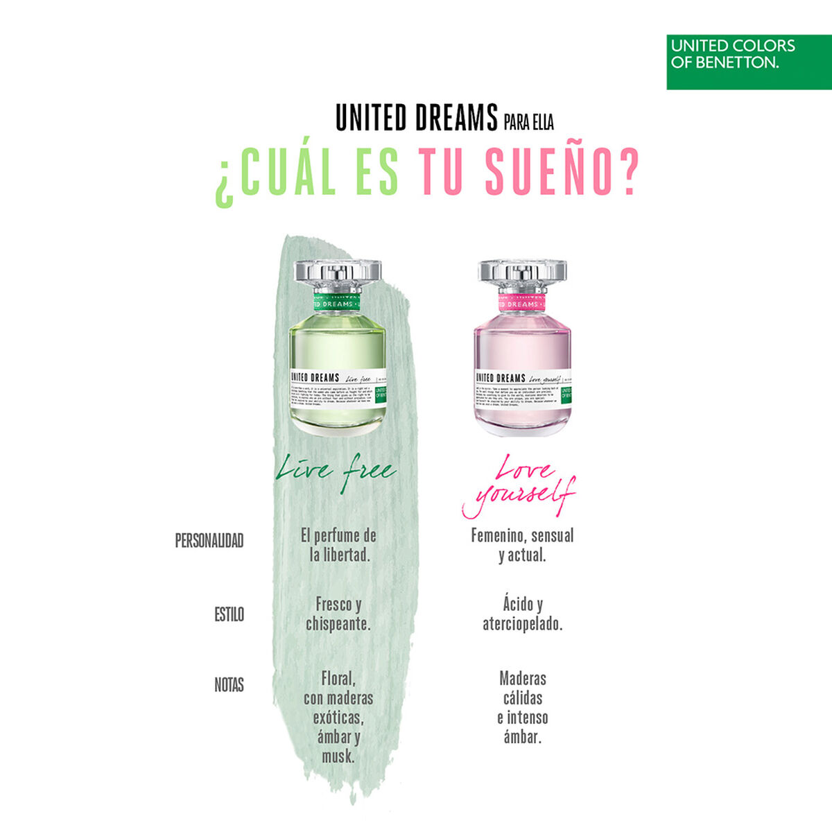 Perfume Benetton U.D. Live Free Woman EDT 50 ml