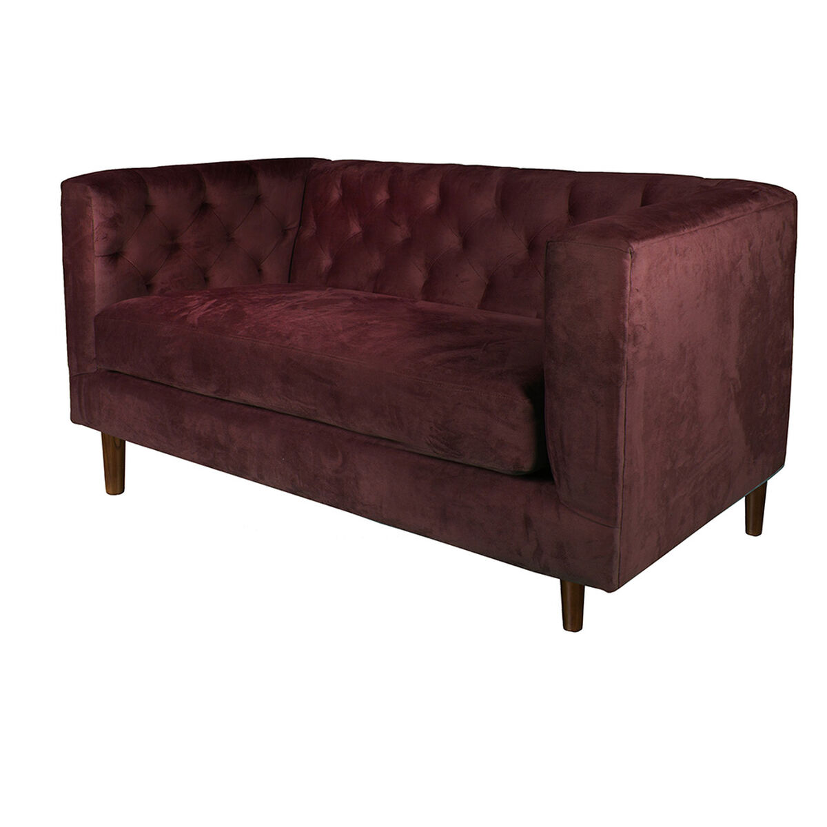 Sof&aacute; Tela Velvet Latam Home Brescia 2 Cuerpos