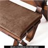 Juego de Comedor Latam Home Sevilla Tenerife 2 Sillas + 2 Bancas Velvet Chocolate
