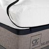 Cama Europea CIC Base Dividida 2 Plazas Balance + Respaldo New Torino Caramelo
