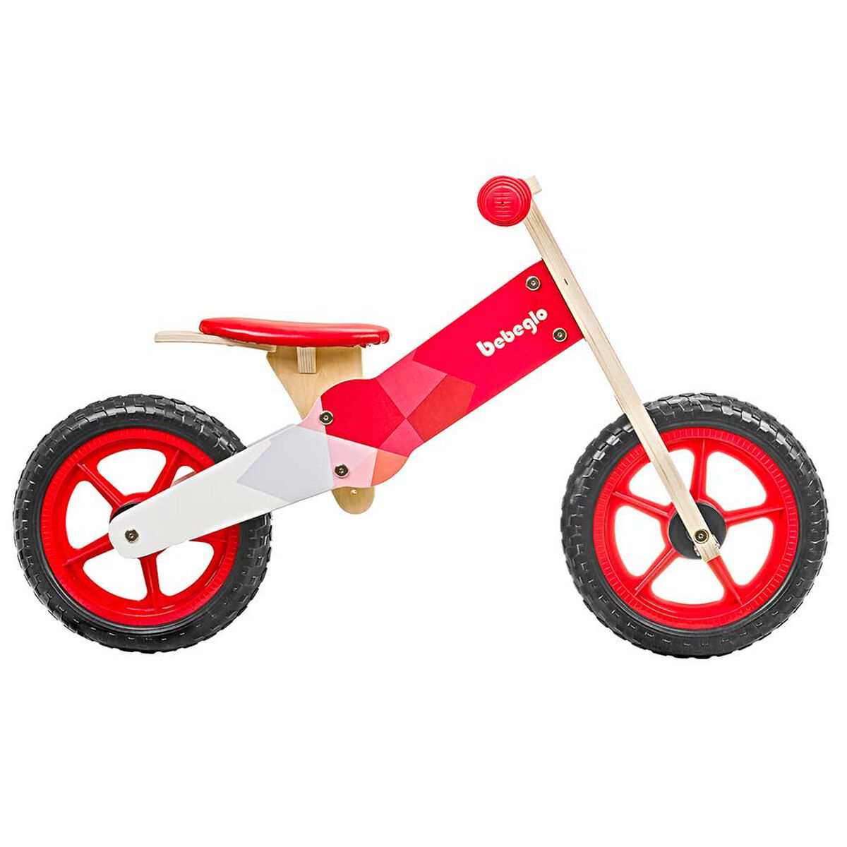 Bicicleta de Madera Balance Rojo Bebeglo