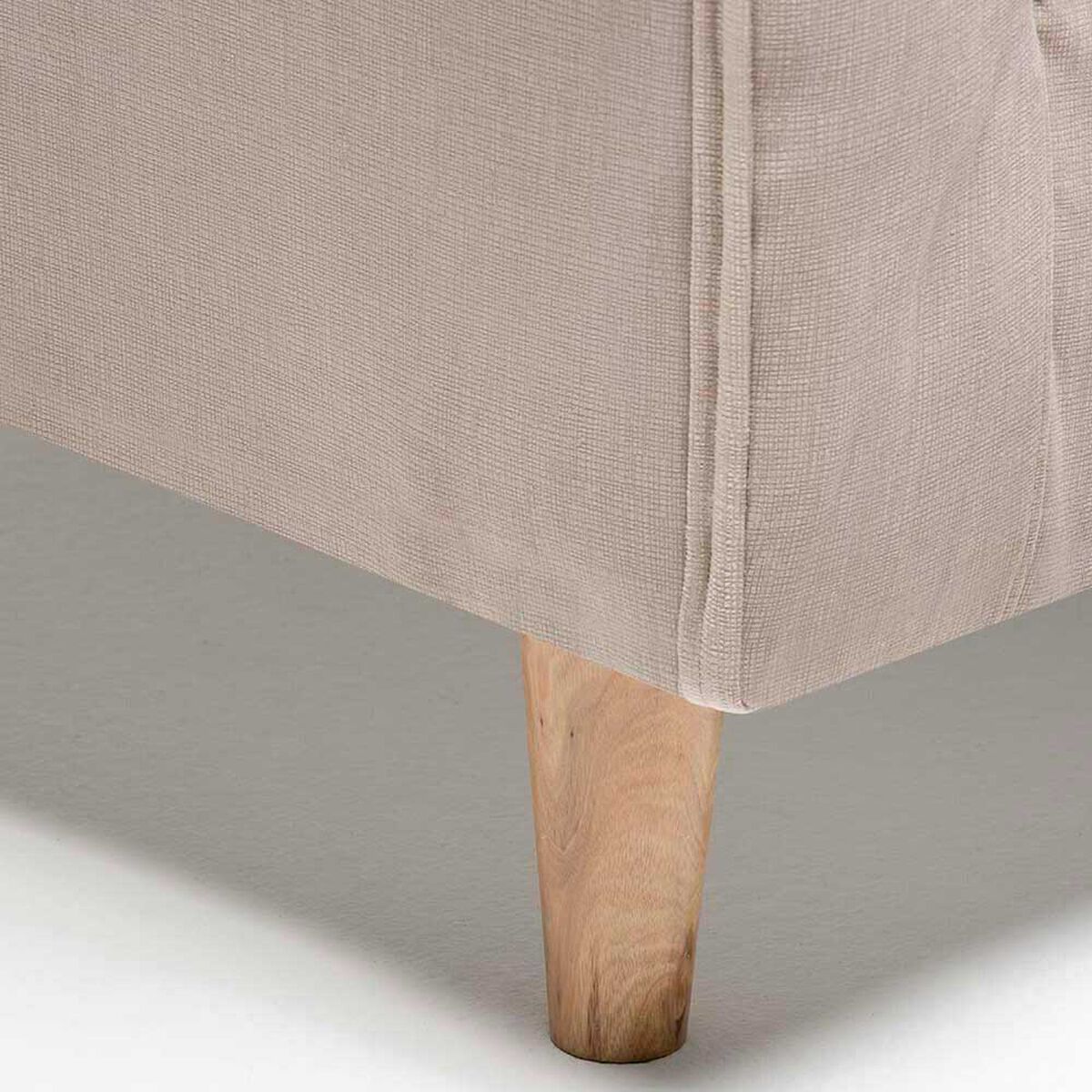 Sof&aacute; Kea Retro Felpa 2 Cuerpos Beige