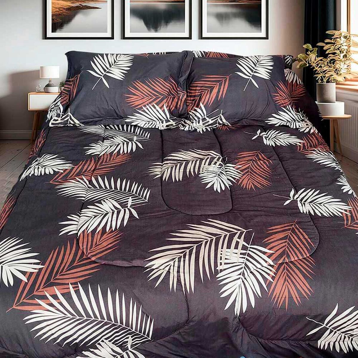 Plum&oacute;n Sherpa Estampado Illusions 2 Plazas Nadine