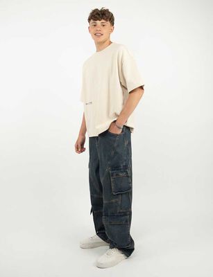 Imagen 2 del producto Pantalón Cargo Hombre Icono Azul