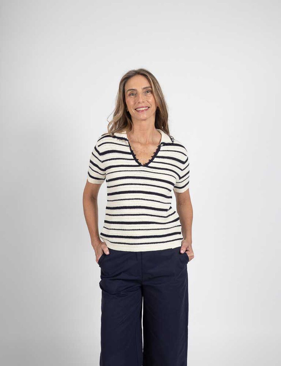 Sweater Manga Corta Mujer Portman Club