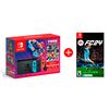 Combo Consola Nintendo Switch Neon Mario Kart 8 Deluxe Bundle + Juego EA FC 24