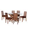 Juego de Comedor Latam Home Merida 6 Sillas Chocolate