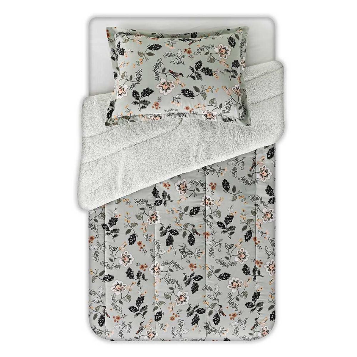 Plumón Elements & Co 1,5 Plazas Bird Gris