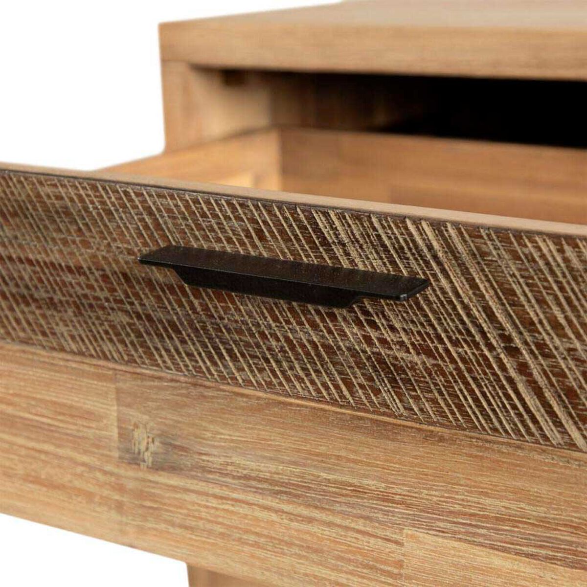 Velador CIC Loira/Neris 2 Cajones Gris Y Frente Mix Color