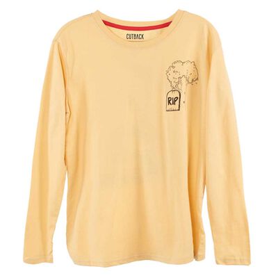 Polera Manga Larga de Algodón Niño Cutback