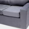 Sof&aacute; Seccional Izquierdo Almore Italia 5 Cuerpos Gris