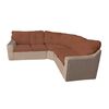 Sof&aacute; Secccional Muebles MYM Evelin 4 Cuerpos Caf&eacute; Beige