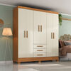 Closet Di Poretti Design Itacare 3 Cajones 6 Puertas Caf&eacute;