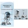 Triciclo Scooter 2 en 1 LuBabycas Azul LuBabycas