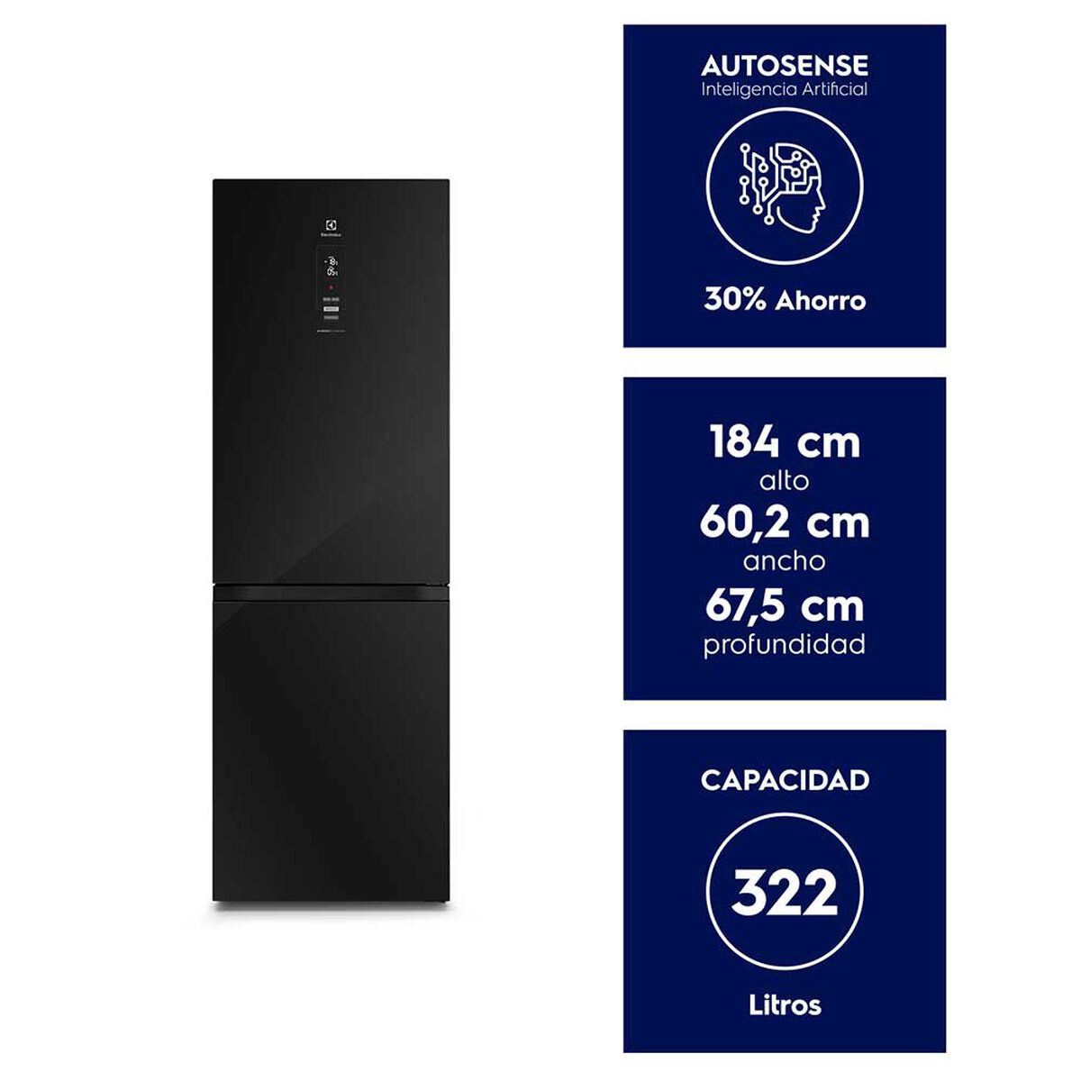 Refrigerador No Frost Electrolux DB60GE 322 lts.