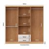 Closet Yardas Isabela 6 Puertas 2 Cajones Bicolor