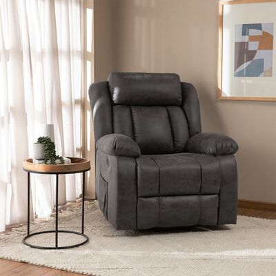Berger Reclinable El&eacute;ctrico Daniels con Masaje + Calentador Livorno Caf&eacute;