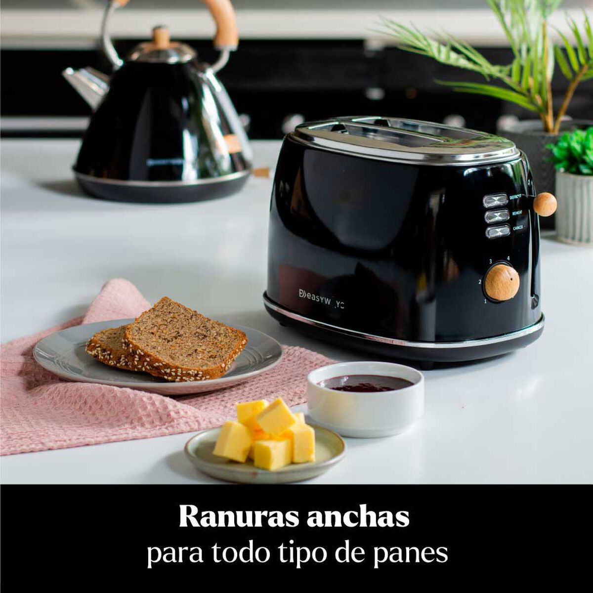 Tostador Easyways Tostador Desing Negro