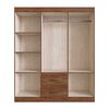 Closet Almore Mexico 6 Puertas 2 Cajones Castano