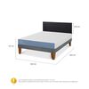Cama Europea CIC 2 Plazas Excellence + Respaldo Villarrica Negro