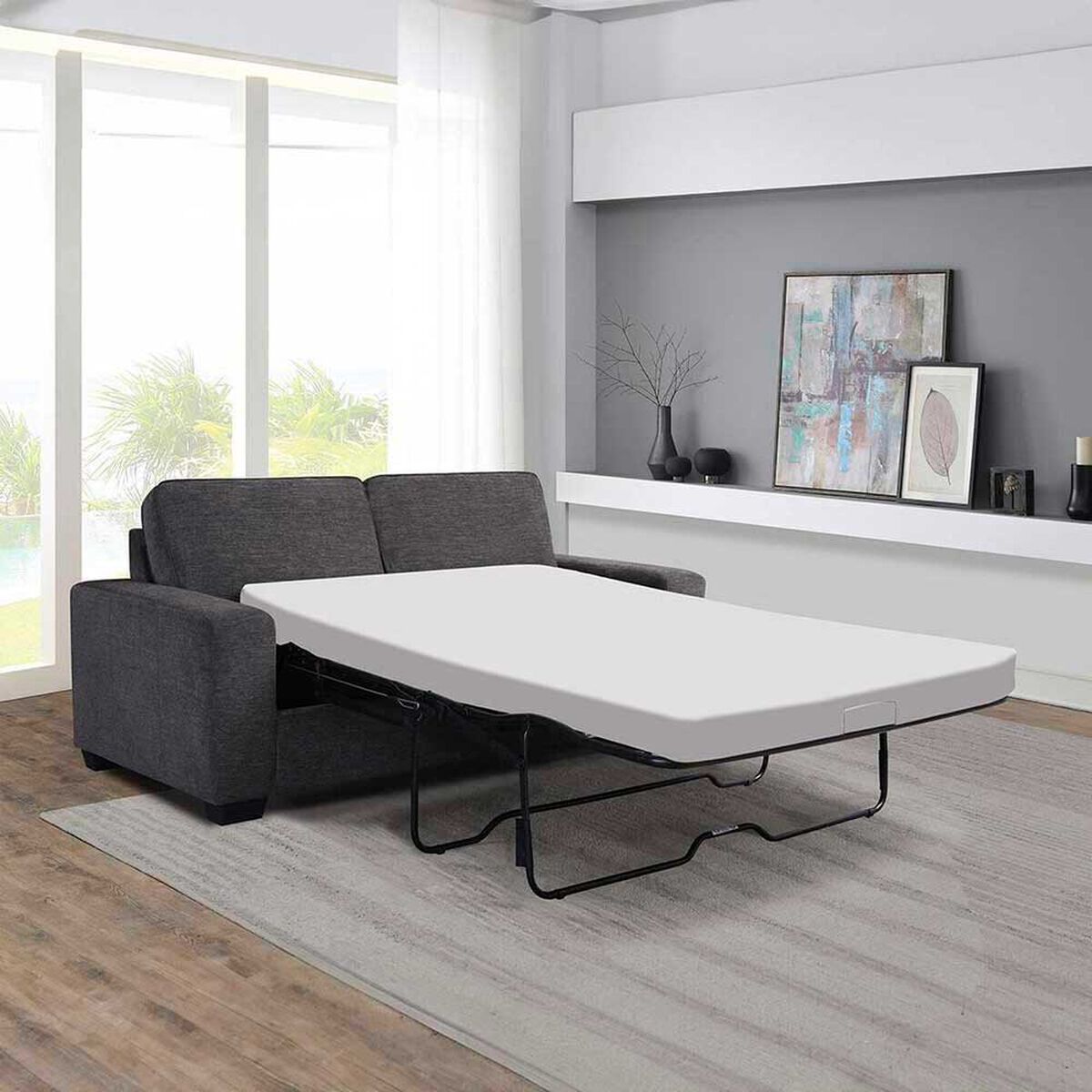 Sof&aacute; Cama CIC Bolonia 3 Cuerpos Gris