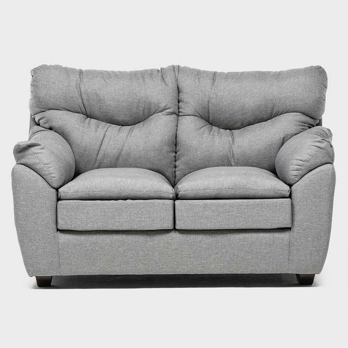 Juego de Living Almore Belén Sofá 2 Cuerpos + Dos Sillones 1 Cuerpo Gris