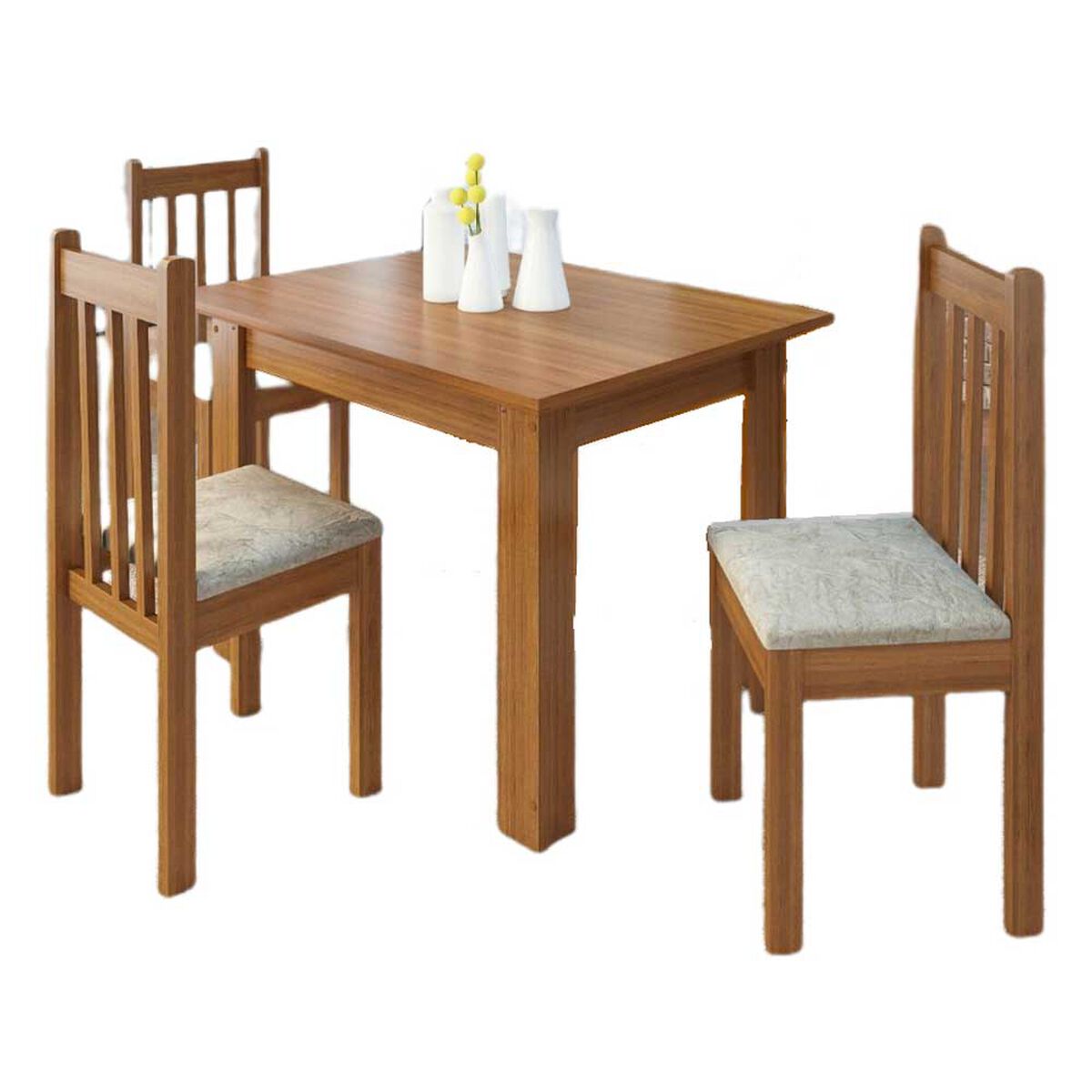 Juego de Comedor Mobilo Zamarchi Canela 4 Sillas