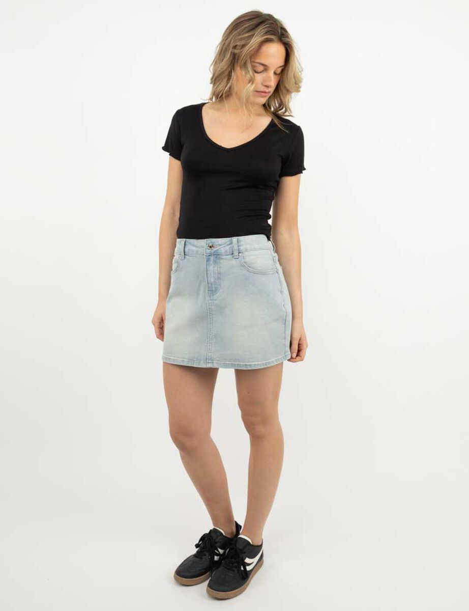 Falda Mini Denim Mujer Icono