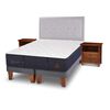 Cama Europea CIC Base Dividida King Grand Premium + Respaldo + Veladores