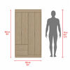 Closet Tuhome Houston 4 Puertas 2 Cajones Cartagena Wengue