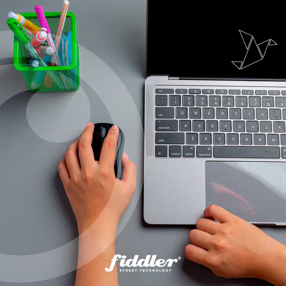 Mouse Inalambrico Fiddler 223 Negro