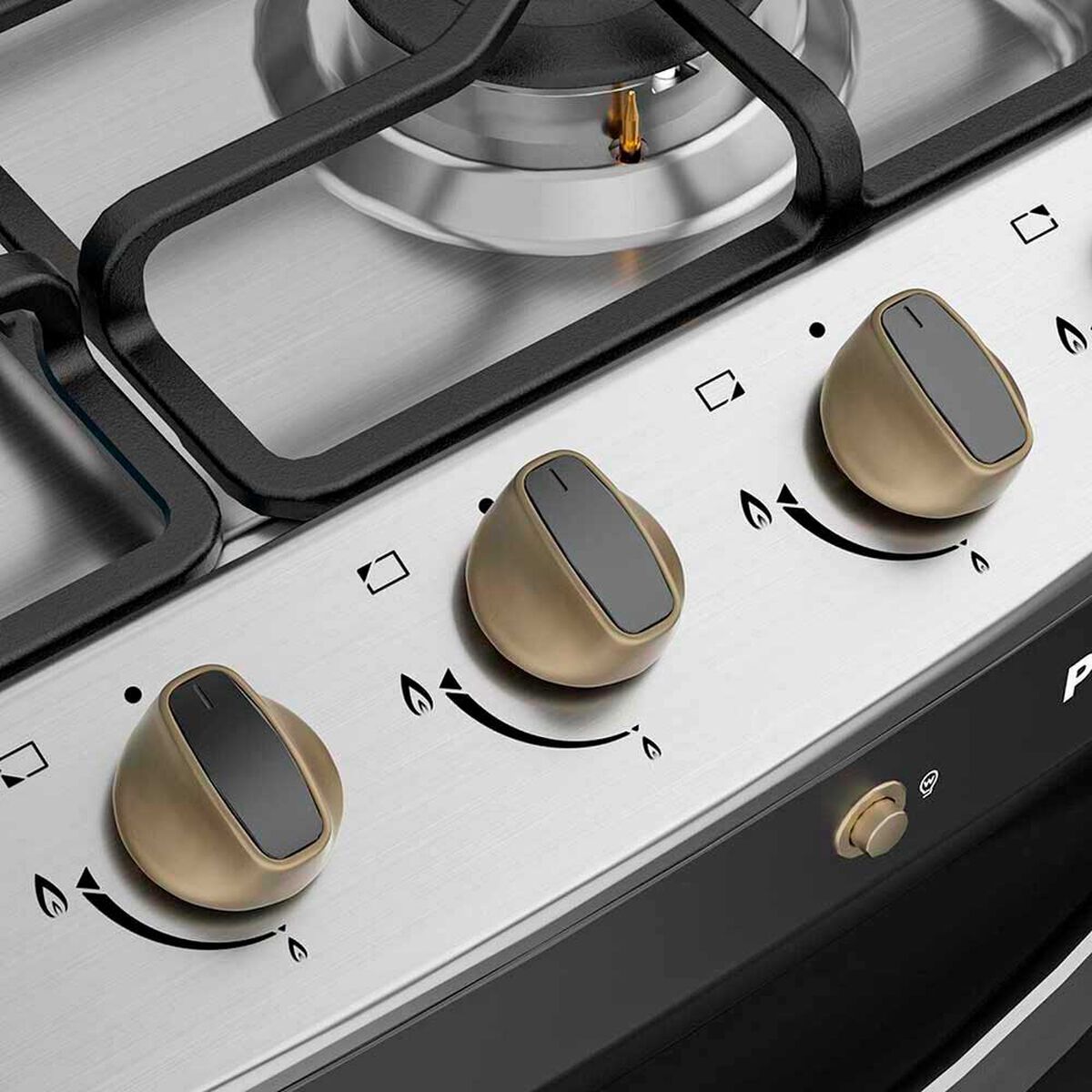 Cocina a Gas Midea MCG-4QPI24NSCG 4 Quemadores